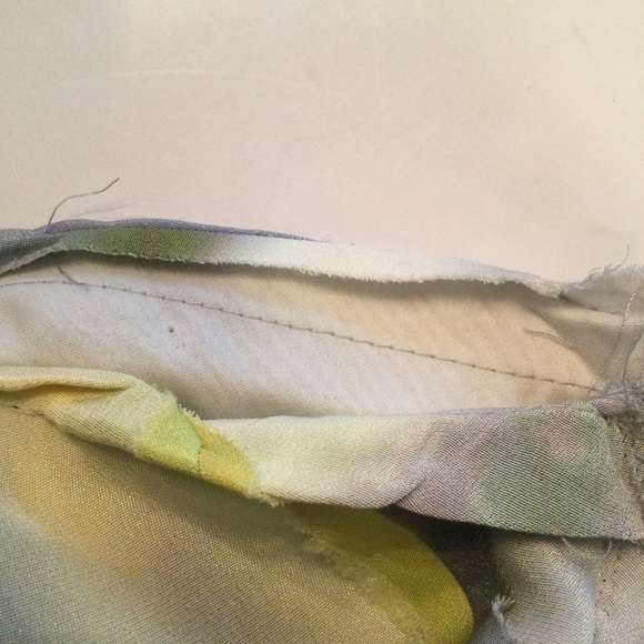 Theyskens’ Theory Watercolor Print Sleeveless Silk Blouse Size Large - Picture 8 of 15